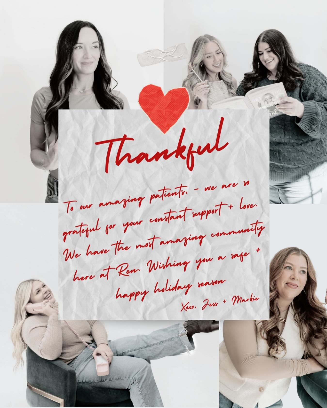 Happy thanksgiving from the REN crew 🤍

Wishing you a safe and happy holiday!

Reminder we are closed today and tomorrow to be with our families, see you next week ✨