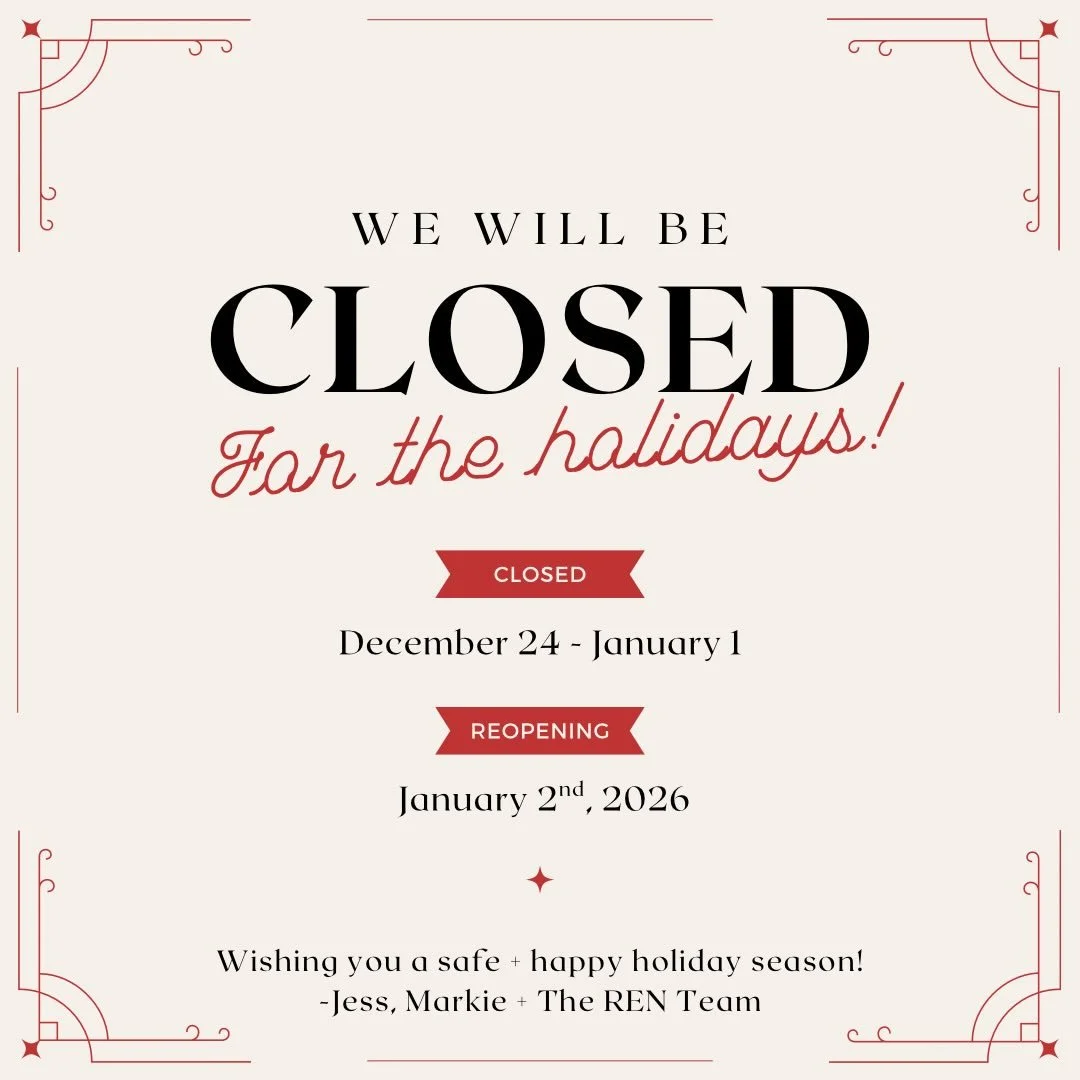 Today is our last day open until January 2nd! If you need product or to snag a last minute gift card, we are here until 8 pm! 

Wishing you and your family a safe + happy holiday season ❤️
