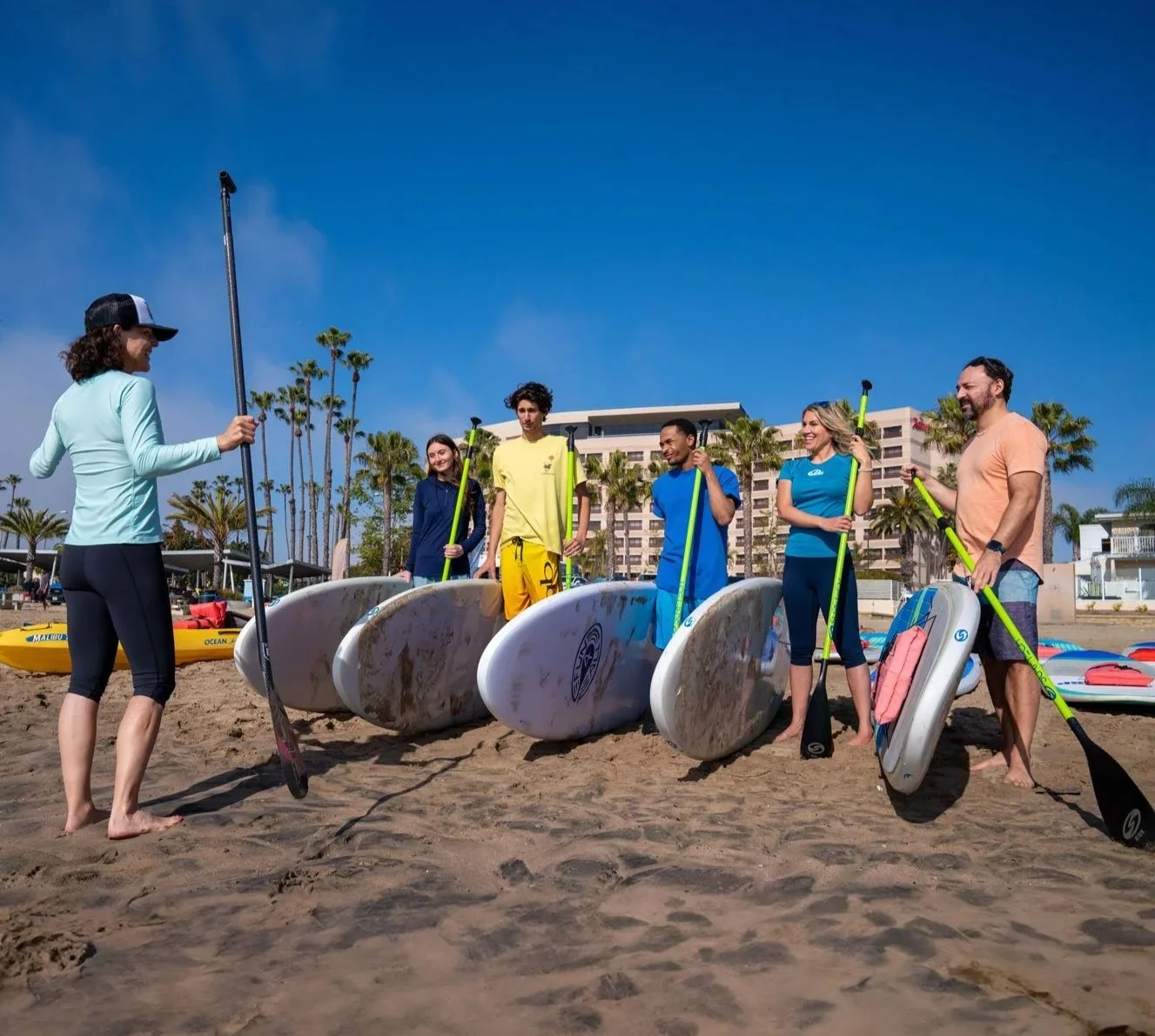 Paddleboard lessons in Marina del Rey from certified professionals