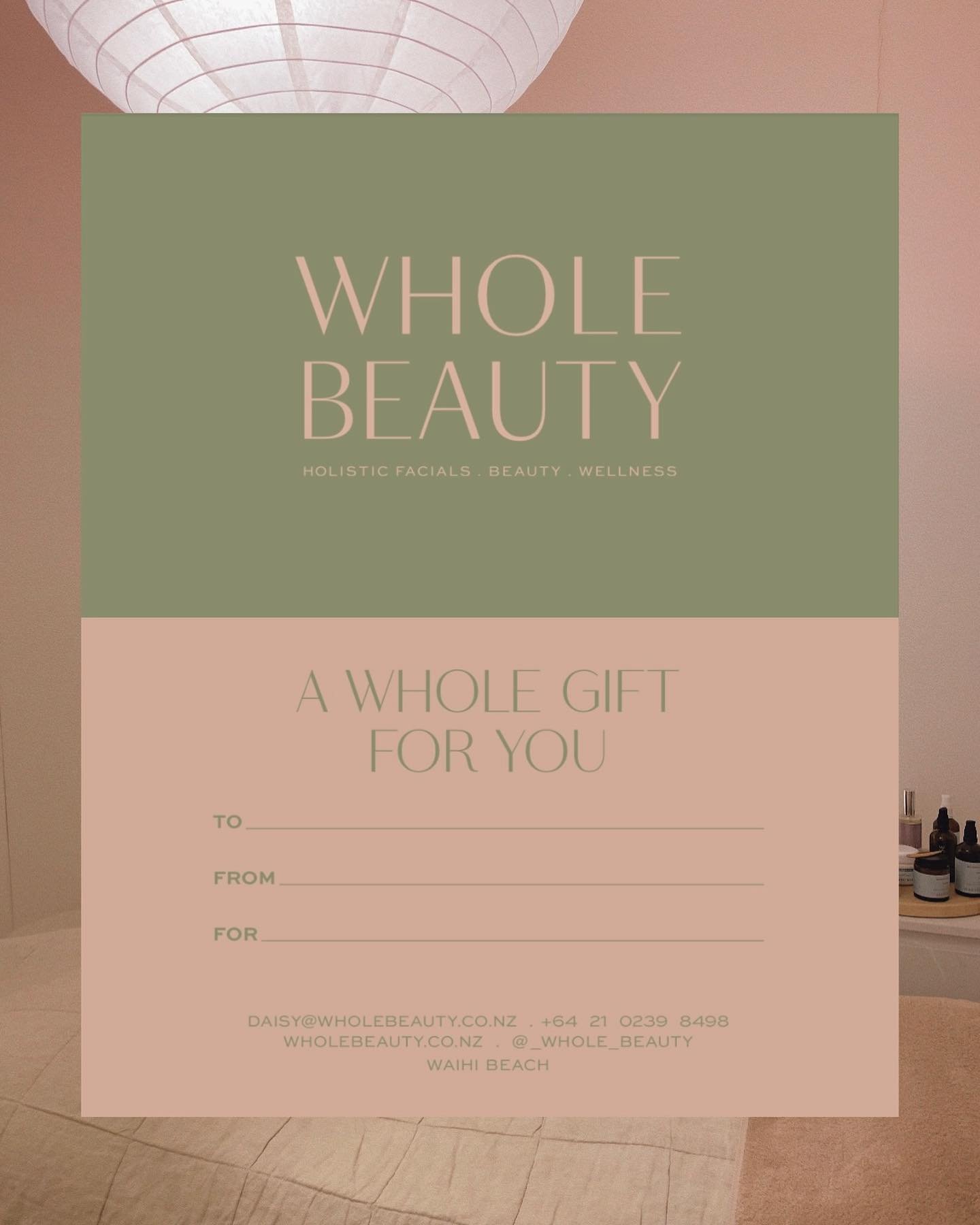 The gift of relaxation &amp; rejuvenation, perfect idea for our beautiful men &amp; Fathers out there 🤎
Gift vouchers available both online &amp; in Studio for your last moment gifting.

www.wholebeauty.co.nz