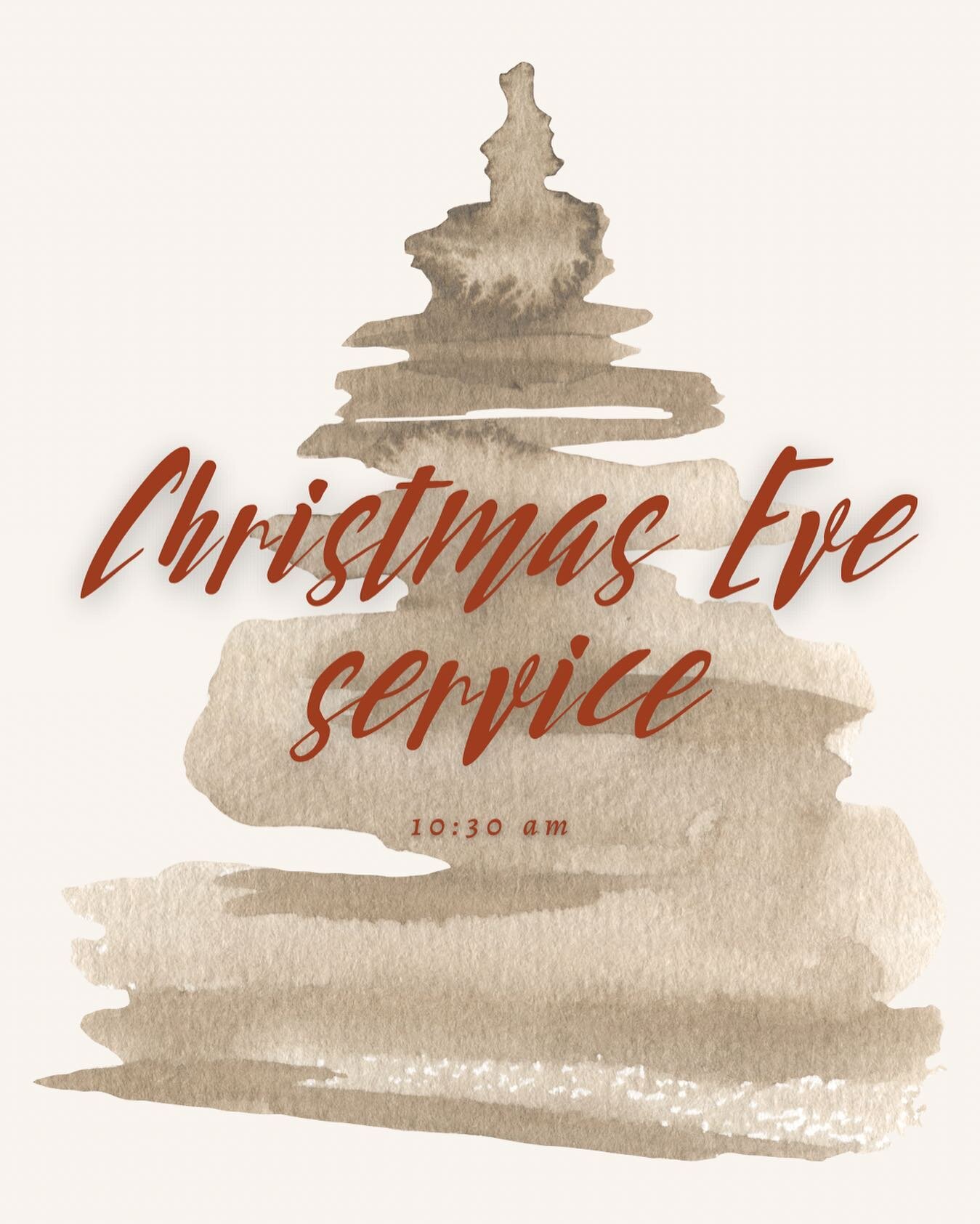 Join us Sunday morning for our Christmas Eve Service! This will take place during a normal Sunday service hour, 10:30am. 
Come and enjoy music, Scripture readings and a kids time! This will be a great way to prepare our hearts and keep our focus on t