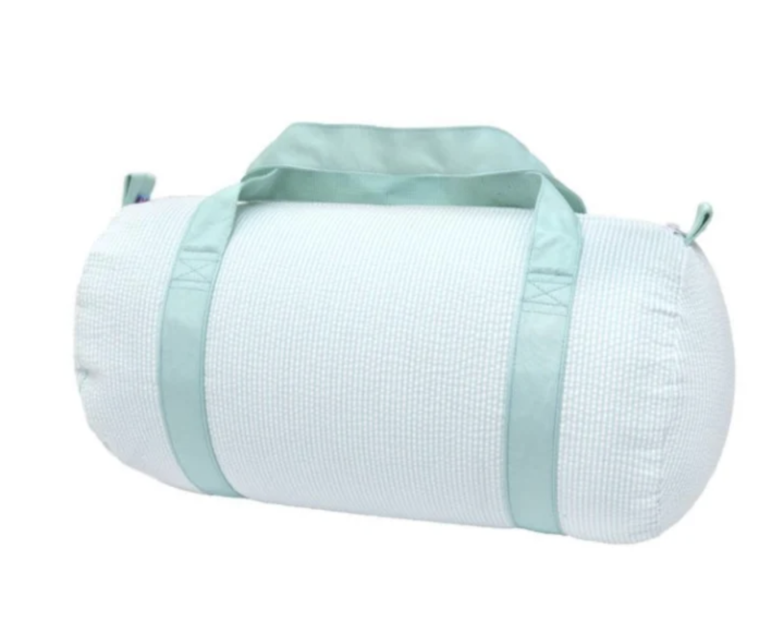 Mint Seersucker Duffel