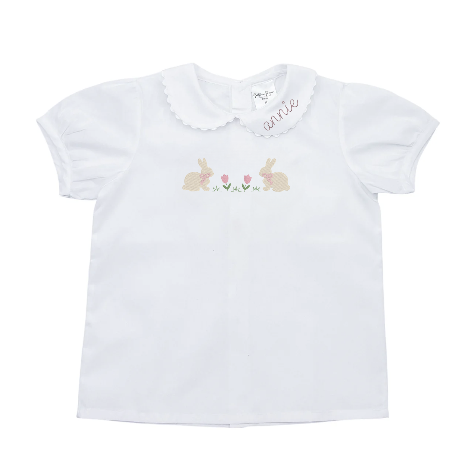 Woven Scallop Collar Shirt