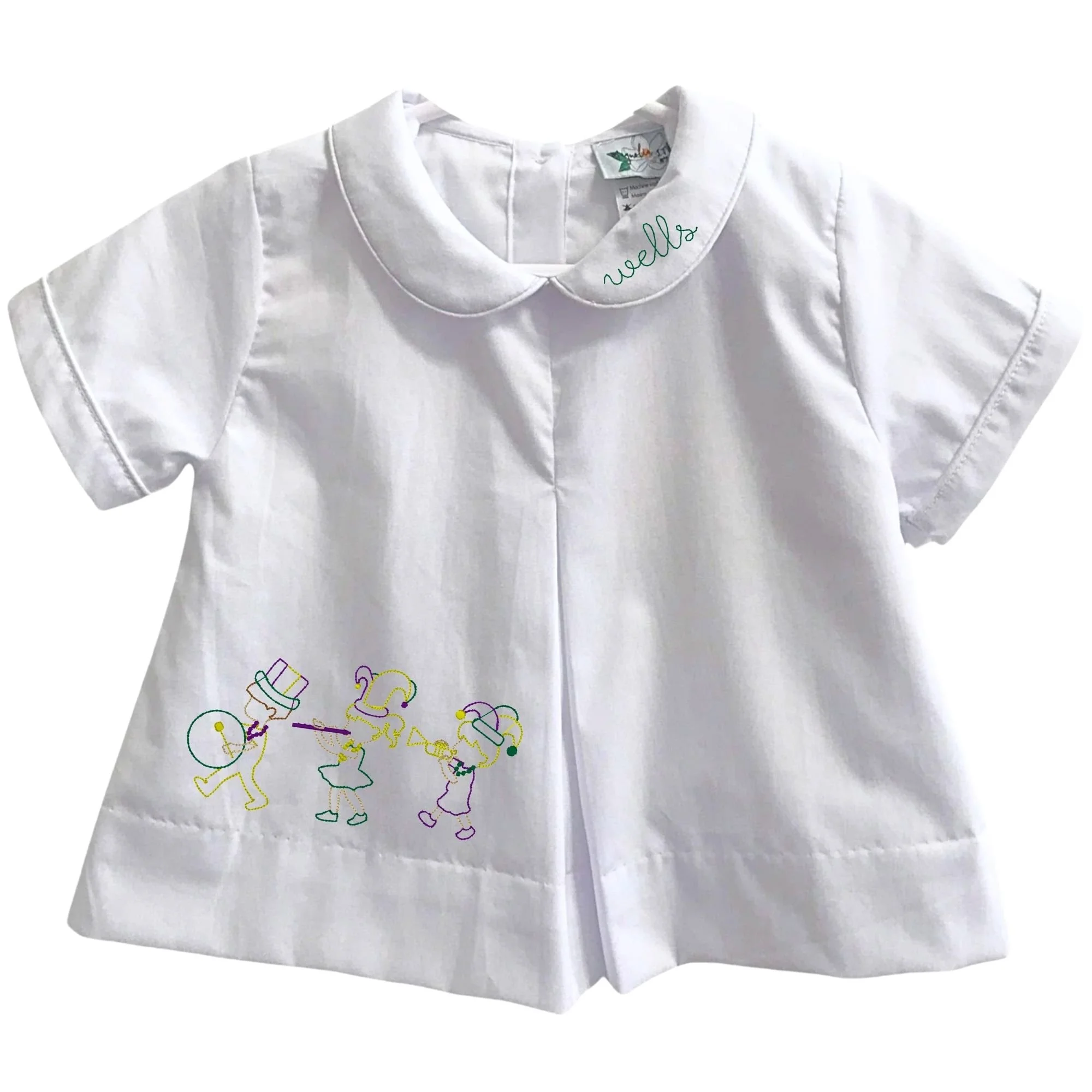 PRE-ORDER Boys Mardi Gras Pleat Top