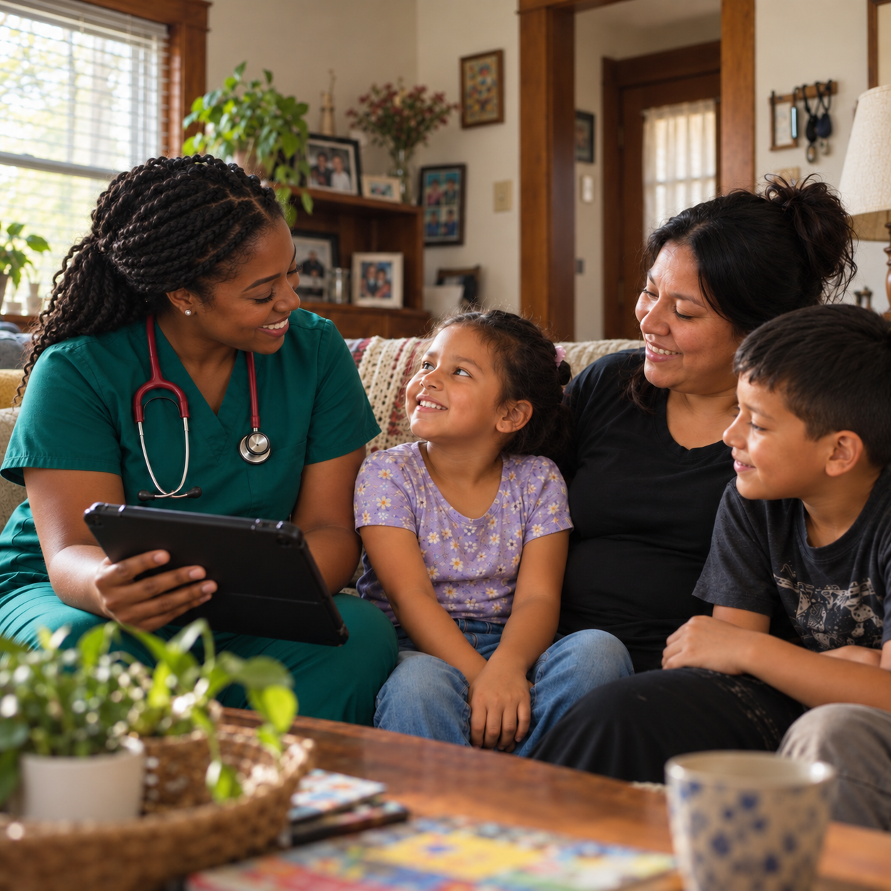 Family home visit with Nest Health