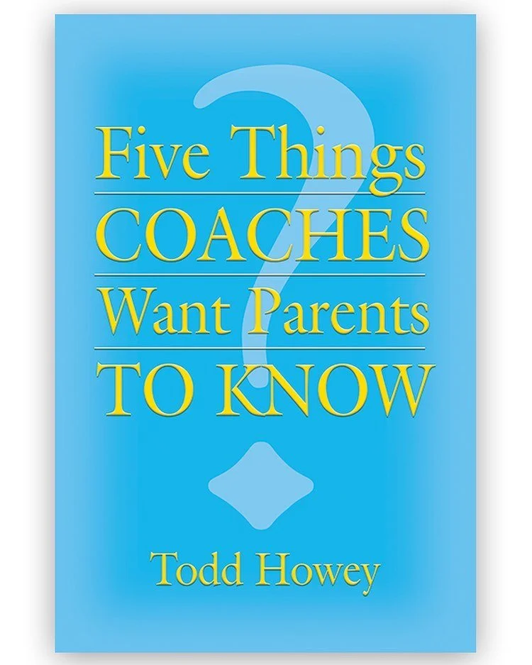 Very excited about my next book. Written specifically about the Parent/Coach relationship. This book will define expectations and help both parent and coach navigate the waters of junior high and high school athletics. Nothing else out there like thi