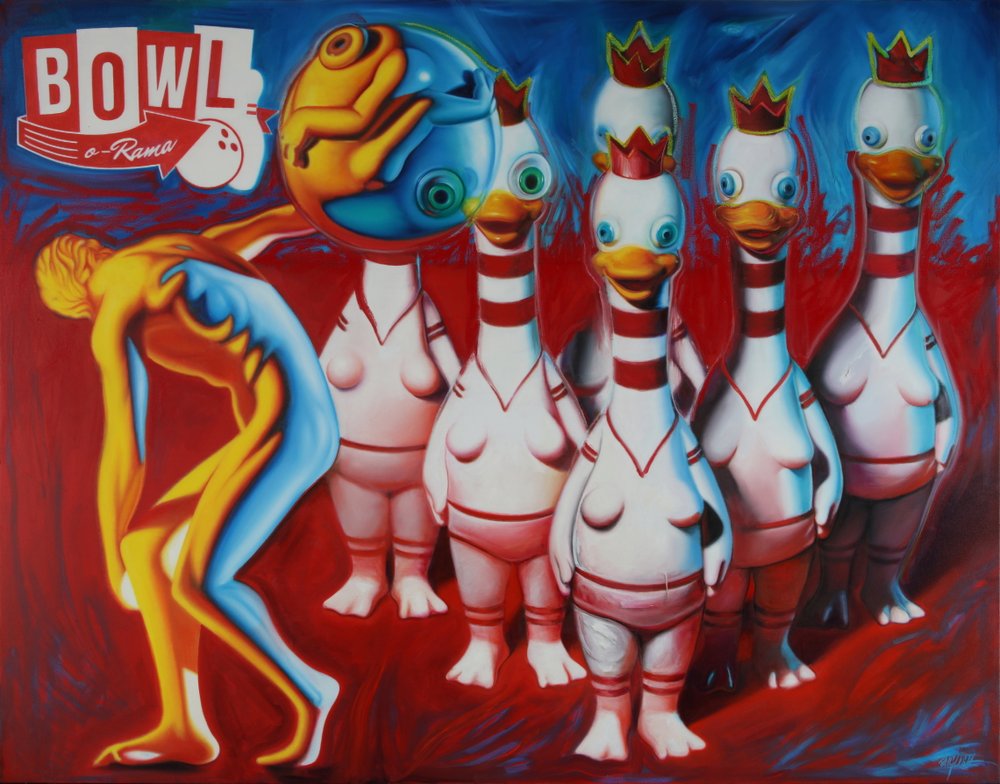 BRAND ROYALTY, Bowling Allie Quacks, 60 x 76.JPG