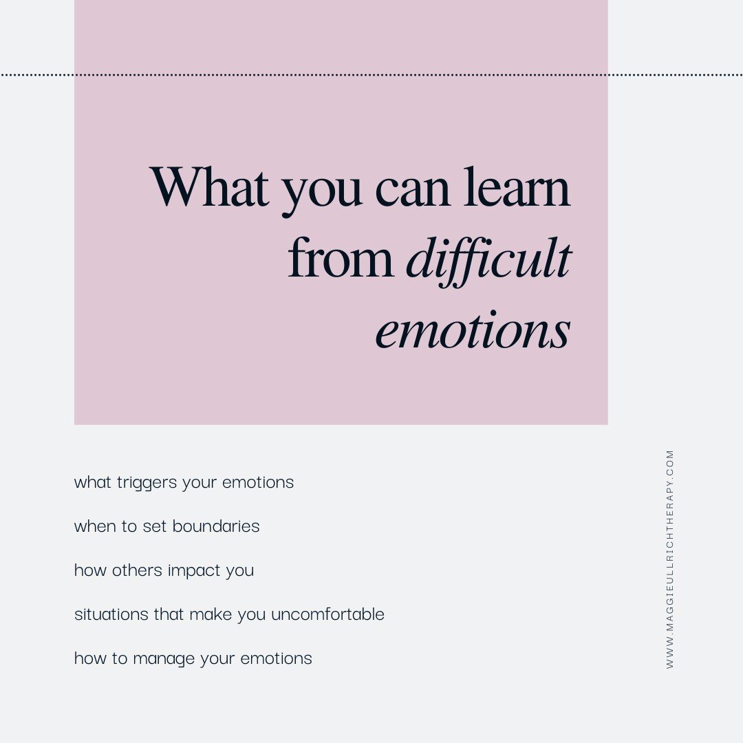 Our minds typically go avoidant when a difficult emotion comes up. If we avoid the emotion every time it's more than likely going to bottle up and get buried within us, or come out in a way we don't intend. 

I often challenge clients to sit with the