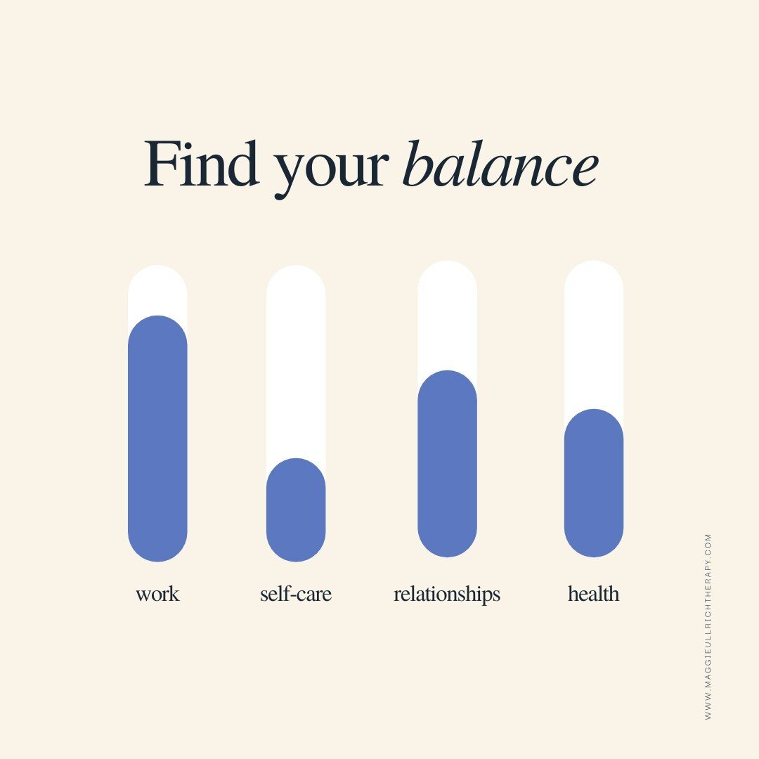 Finding a balance is something that will always be evolving throughout our life. Every time we have a life change, even small, our balance gets thrown out of whack.

There's that old saying- &quot;You can only have 2. Successful job/school, thriving 