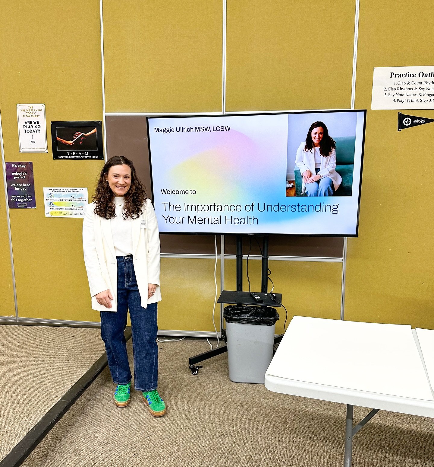 Had the best opportunity to speak at the BUGC health and wellness day! Love being able to provide education and awareness on mental health topics to that age group.