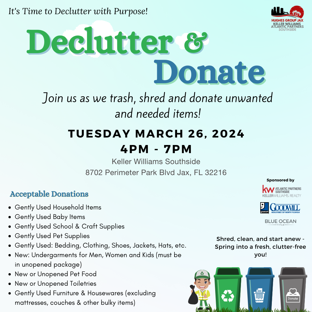 Declutter and Donate! 