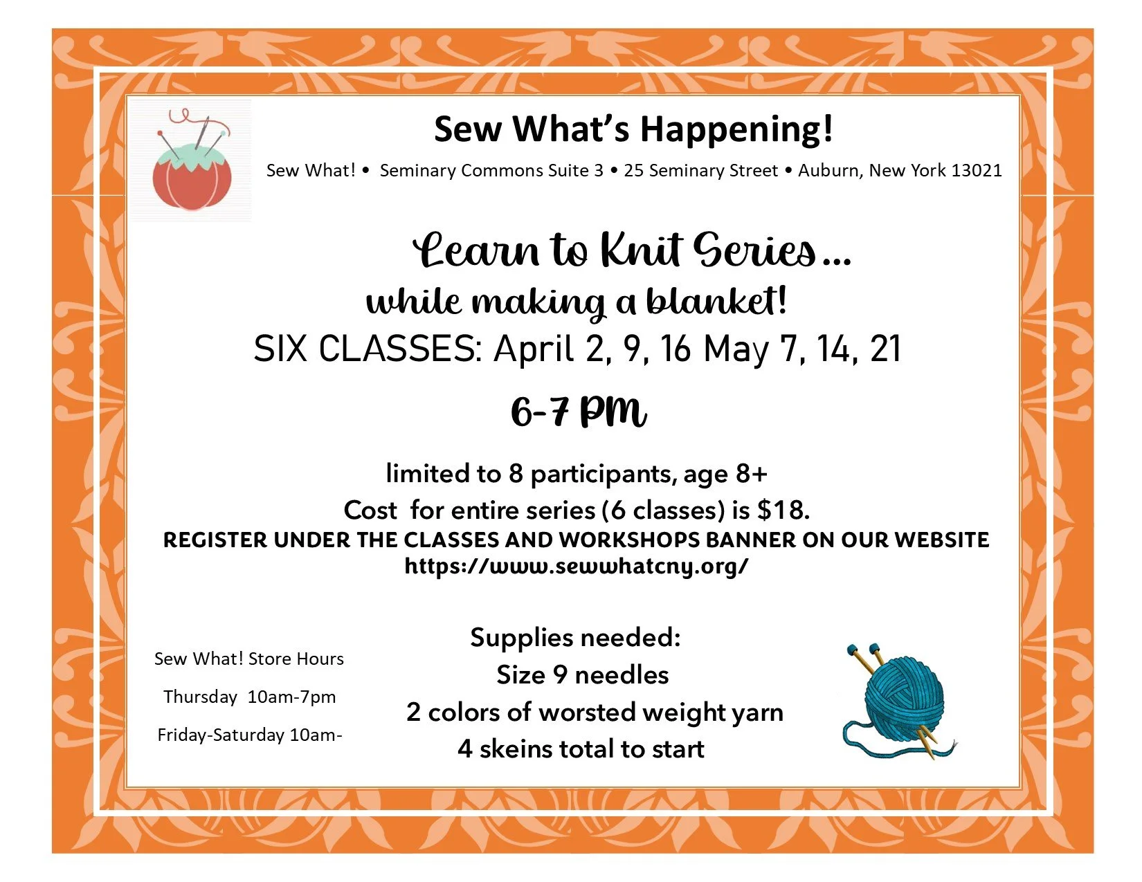 Beginner Knitting Series — Sew What