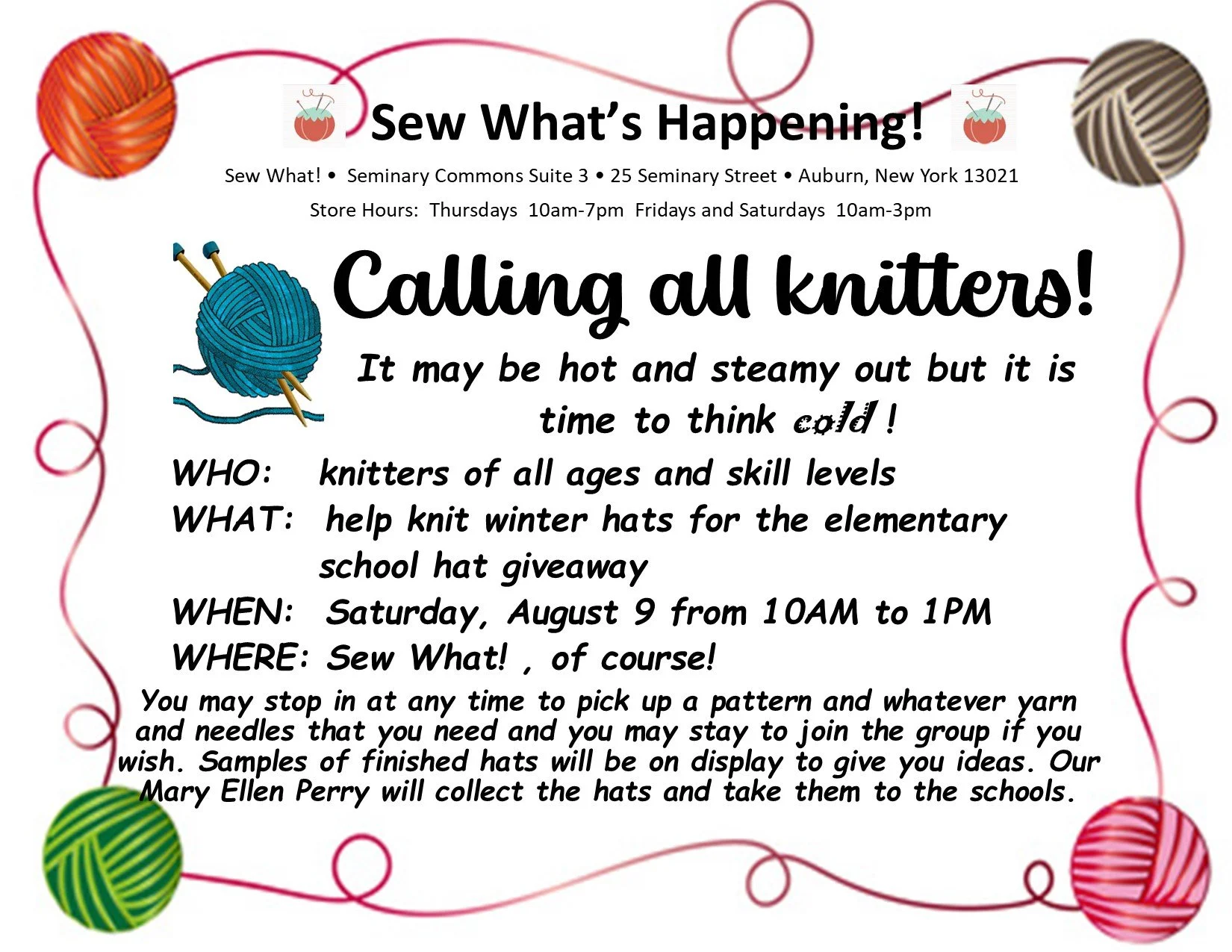 Knit Winter Hats for Elementary School Giveaway