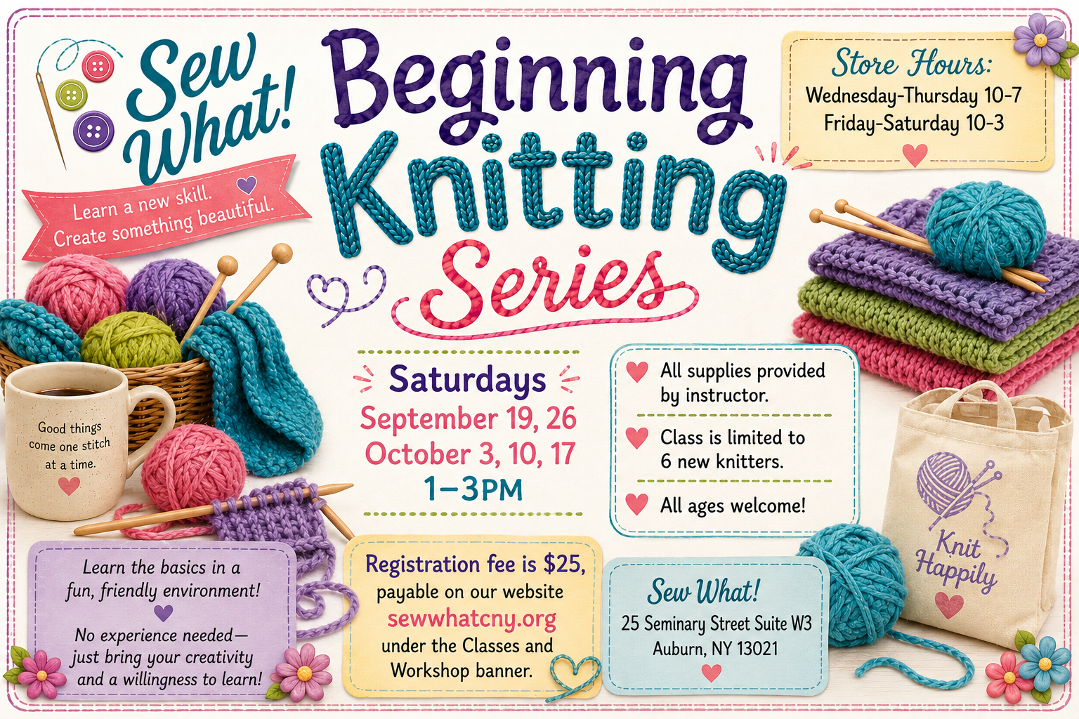 Beginning Knitting Series 