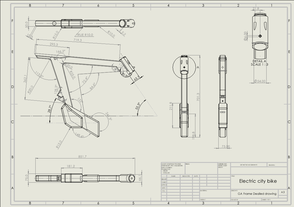 GA drawing: dimensions