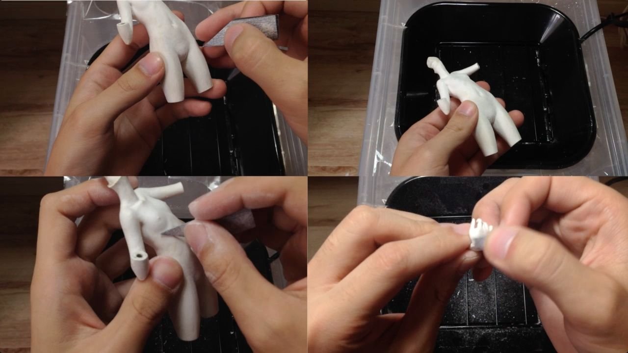 Figure: separate section, moulding preparations