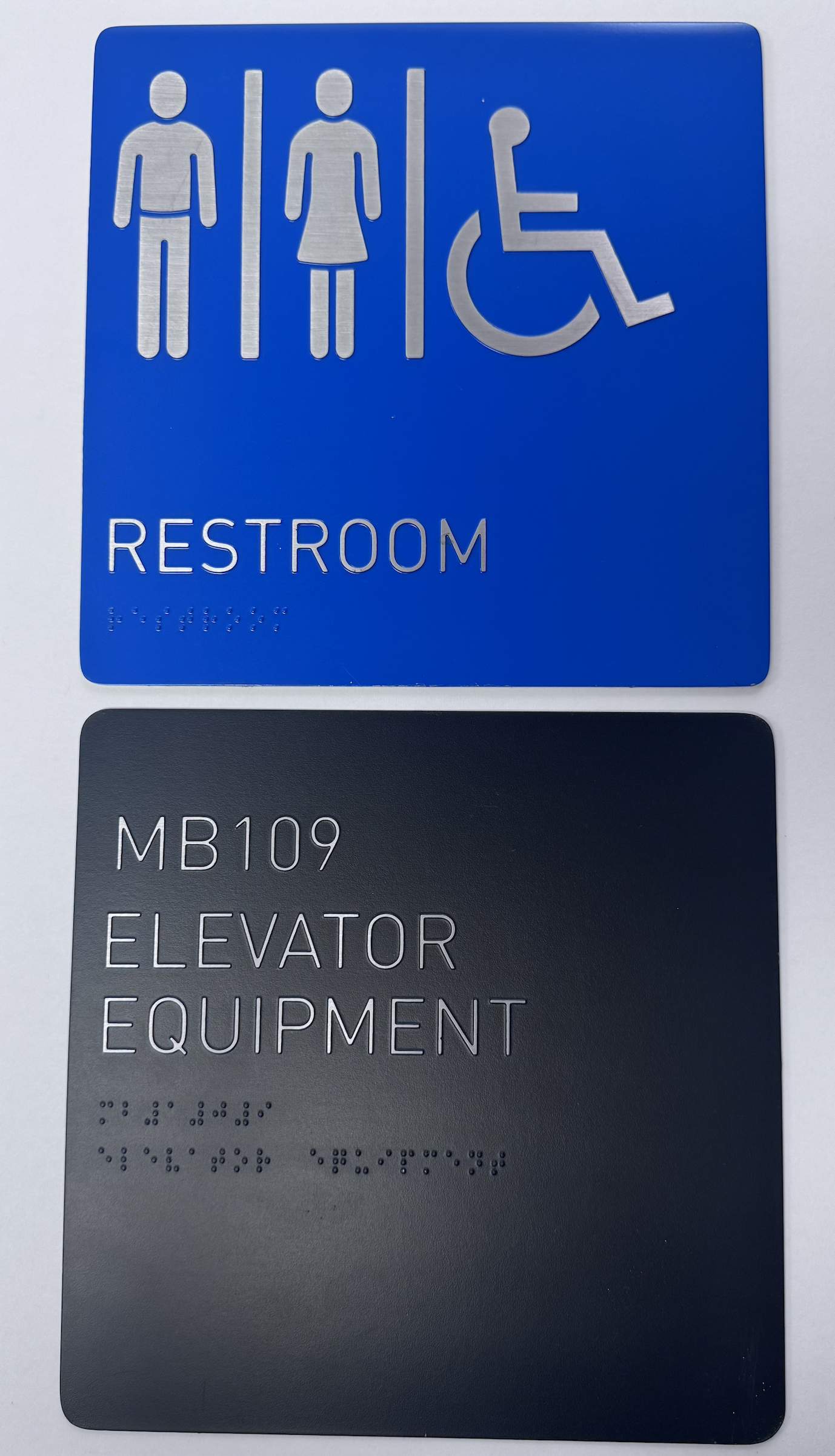 Stainless Steel Etched ADA Sign
