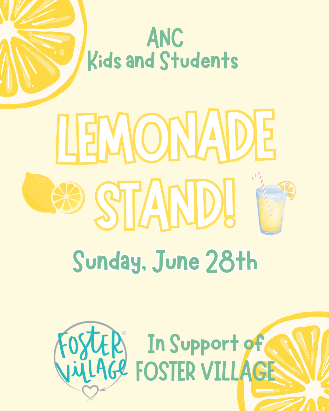 Lemonade Stand for Foster Village