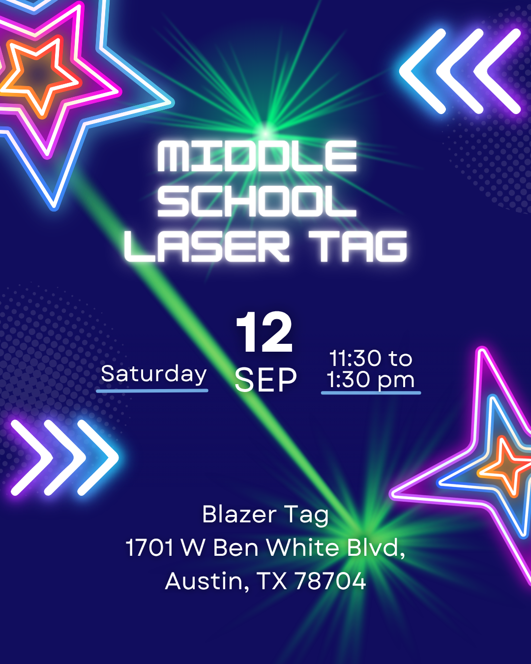 Middle School Laser Tag