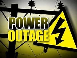 Power Outage in parts of the Village