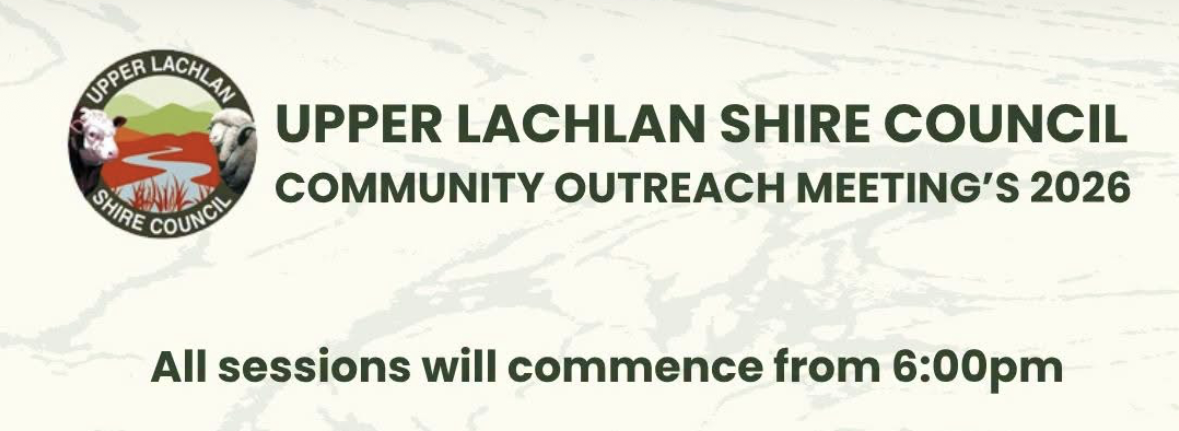 Crookwell Council Outreach meetings - Taralga