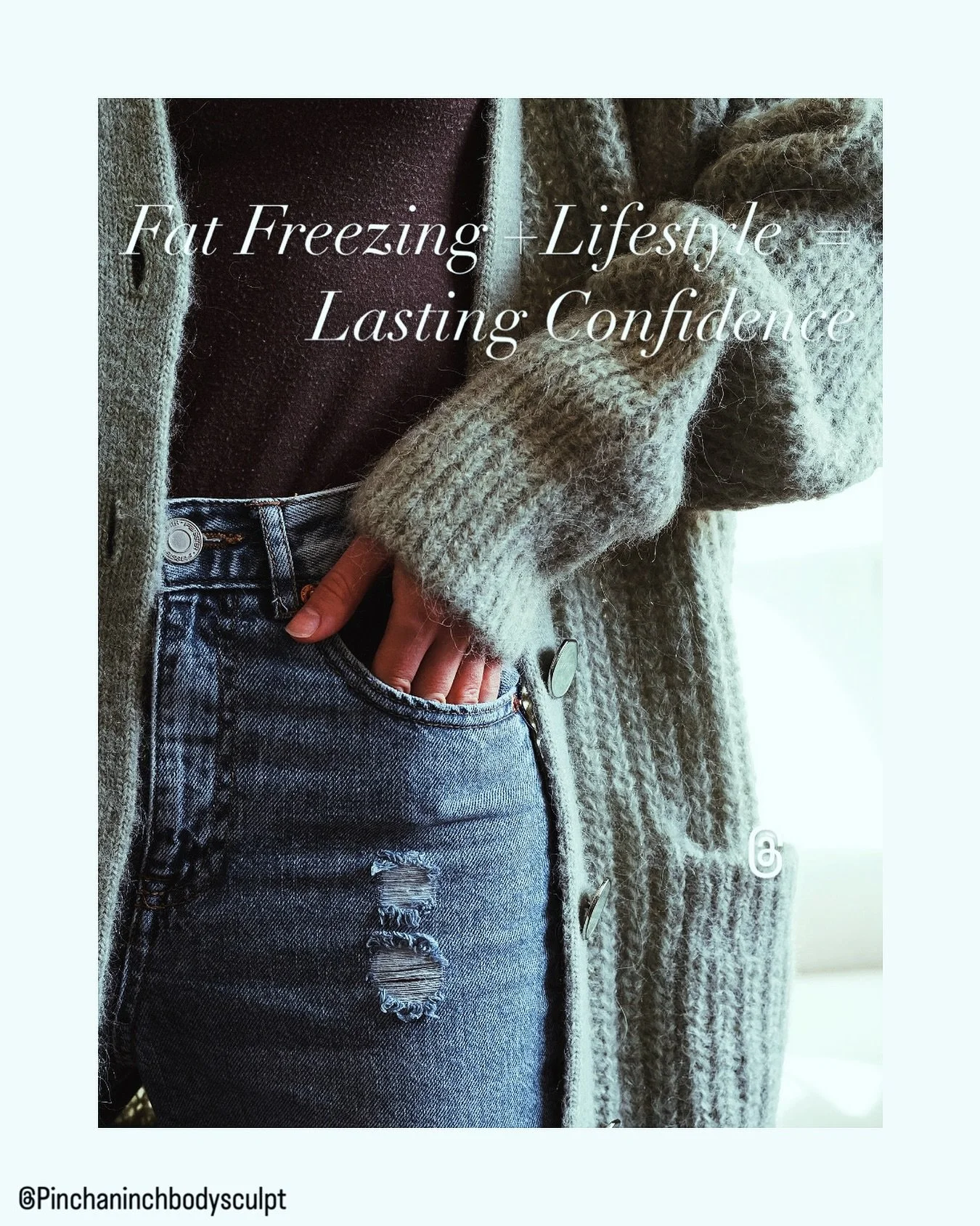 Fat Freezing does the body contouring. Your healthy lifestyle helps it last. Curious if coolsculpting is for you? Go to Pinchaninch.co.nz to book a free video or in-person consultation.👖
❄️
❄️
❄️
❄️
❄️
#pinchaninchbodysculpt #liposuction #fatfreezin
