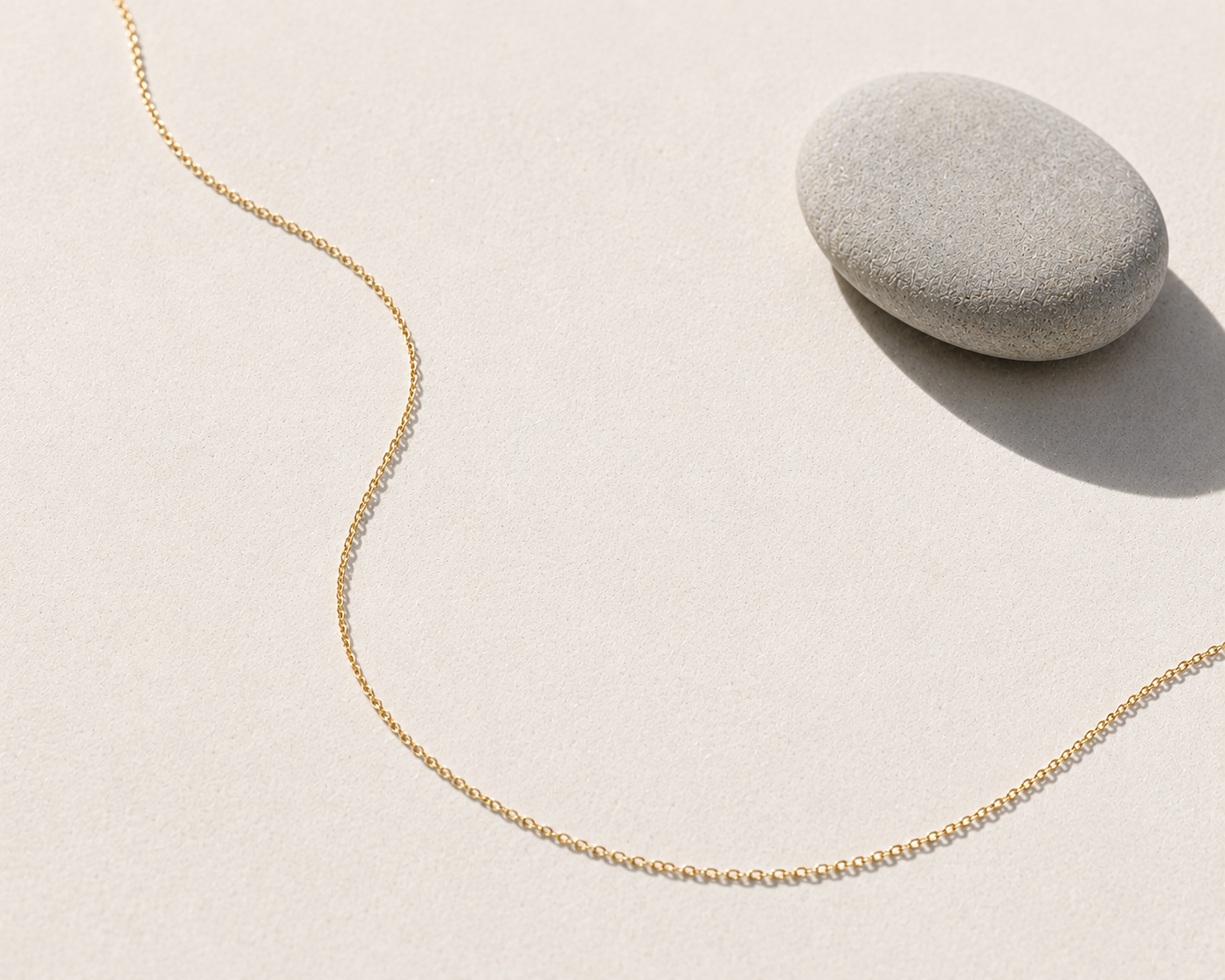 14K 1mm Cable Chain