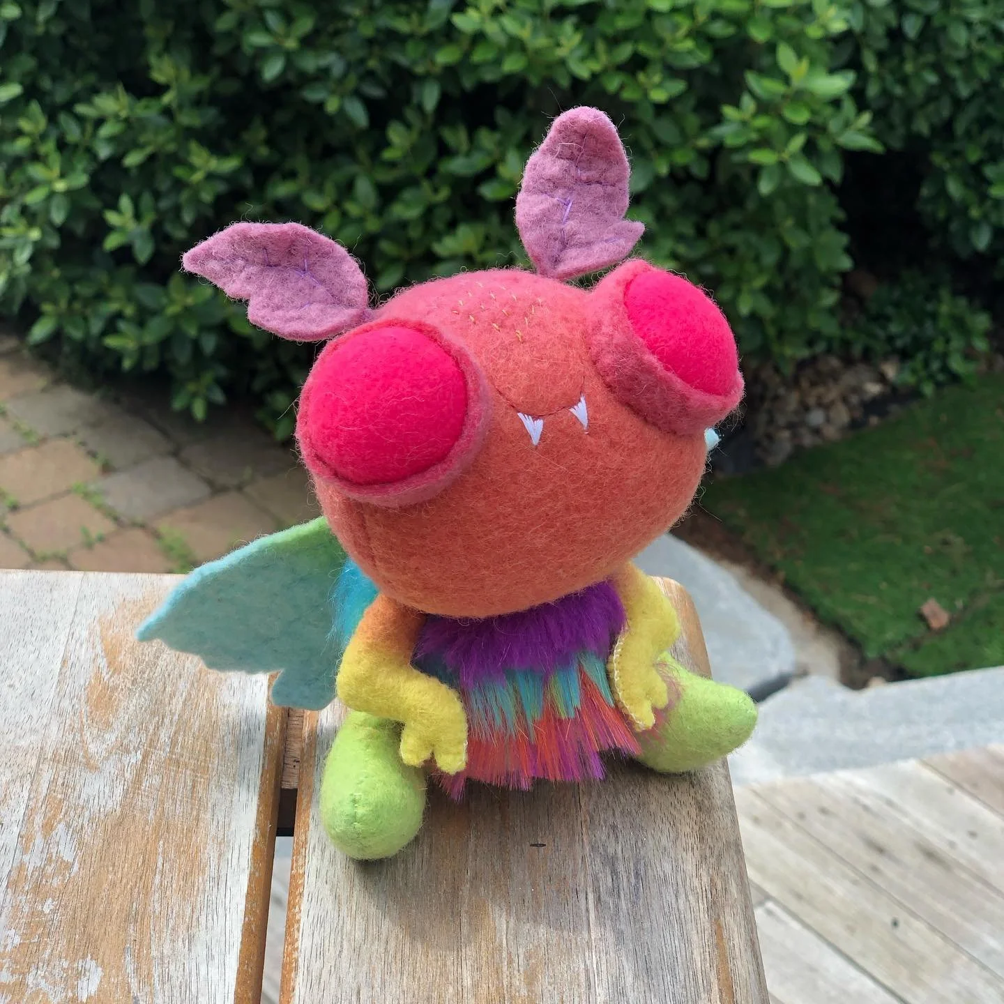 The world&rsquo;s dumb, I&rsquo;m also recovering from Covid, but here&rsquo;s a lil rainbow #pride moth of positivity! Loved making this commission, I have another purple-forward rainbow mothbaby in the works, so after I become a human again, hoping