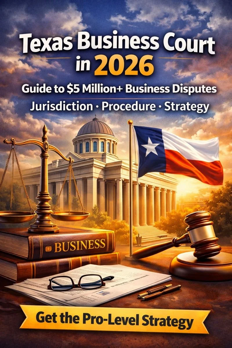 Texas Business Court in 2026: A Practical Guide to Jurisdiction, Procedure, and Strategy for $5 Million+ Business Disputes