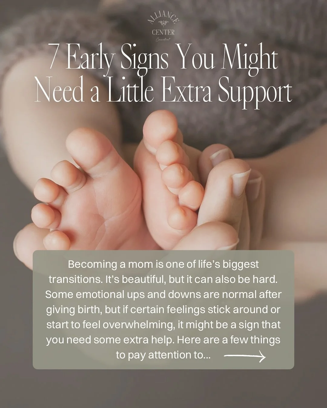 At The Alliance Center, we support moms through every stage—pregnancy, postpartum, and parenting—because your mental health matters, too. π€
Perinatal providers and those with lived experience, what did we miss on this list of signs a mo