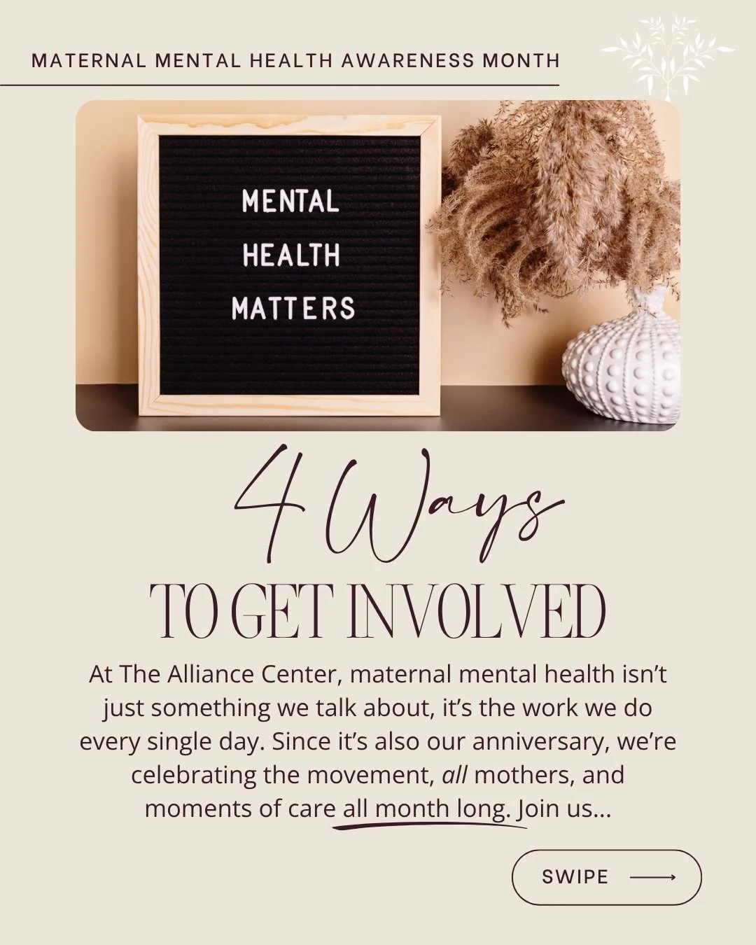May is Maternal Mental Health Awareness Month. It&rsquo;s also our anniversary, which makes this month feel extra meaningful. ☺️

This work is the reason we exist. Every single day, we help our clients process the hard moments while also creating spa