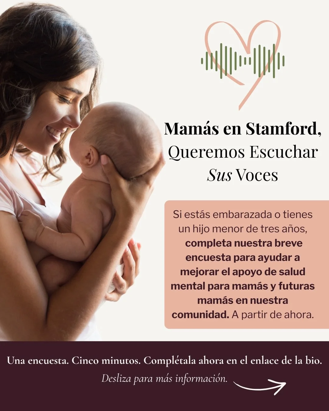 We&rsquo;re listening! 🔊 &ldquo;Voices of Motherhood: The First-Ever Stamford Survey&rdquo; is almost one week in, and we want to hear from as many moms and moms-to-be in our city as possible.

Motherhood can feel joyful, overwhelming, isolating, an
