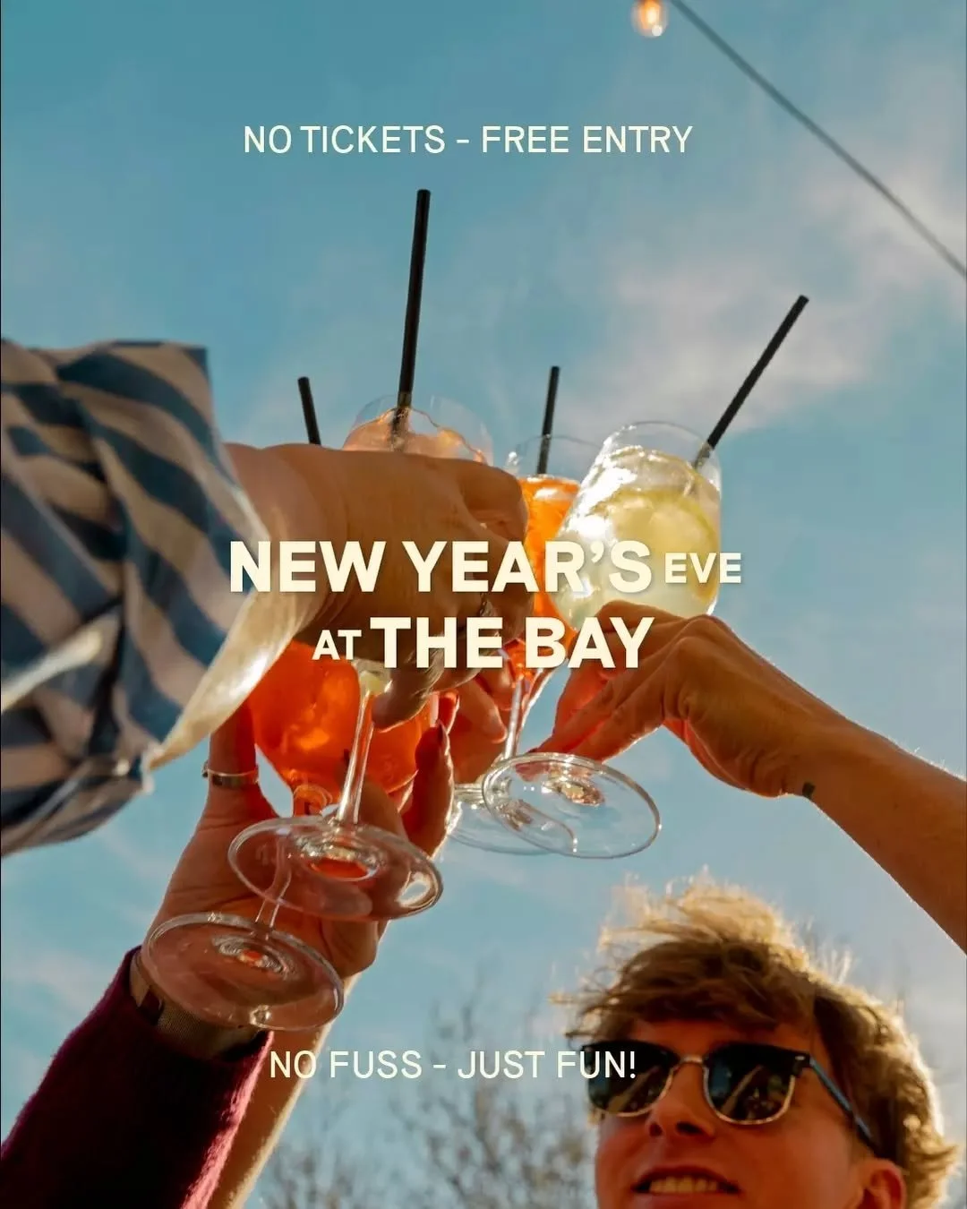 Ring in the New Year at The Bay Hotel. Live music from 9pm&mdash;Bonnie, Clyde &amp; Buck Trio plus DJ MCB. 2 for $25 Aperol Spritzers between 7 and 10pm.

Free entry. Bookings encouraged but walk-ins are welcome.