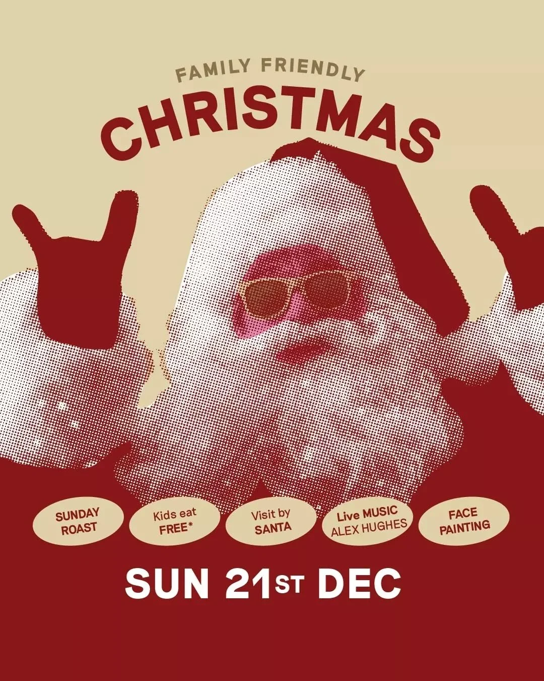 Join us for a festive, family-friendly Christmas at The Bay &mdash; free entry, plenty of holiday cheer, and a visit from Santa himself on Sunday, Dec 21st, from 12pm to 3pm.

Enjoy live music from Alex Hughes, complimentary kids' meals with every ma