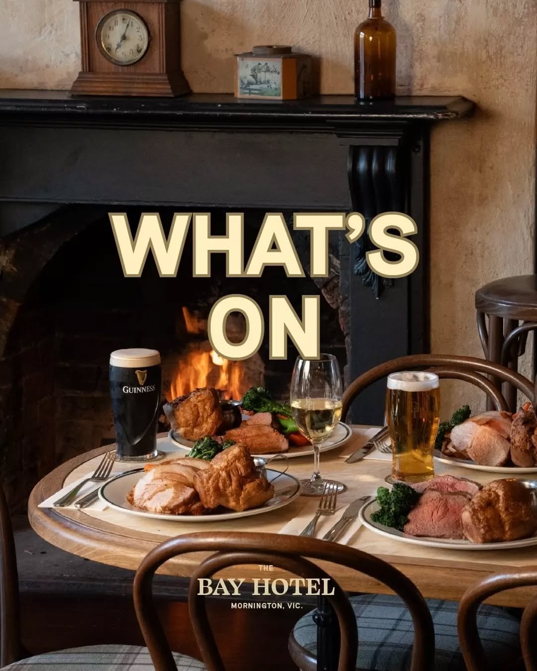 There's something on every day of the week at The Bay.

Food specials, Happy Hour, live music, late nights and our Sunday roast.

Find something that suits, reserve or walk-in, we're happy to accommodate.
