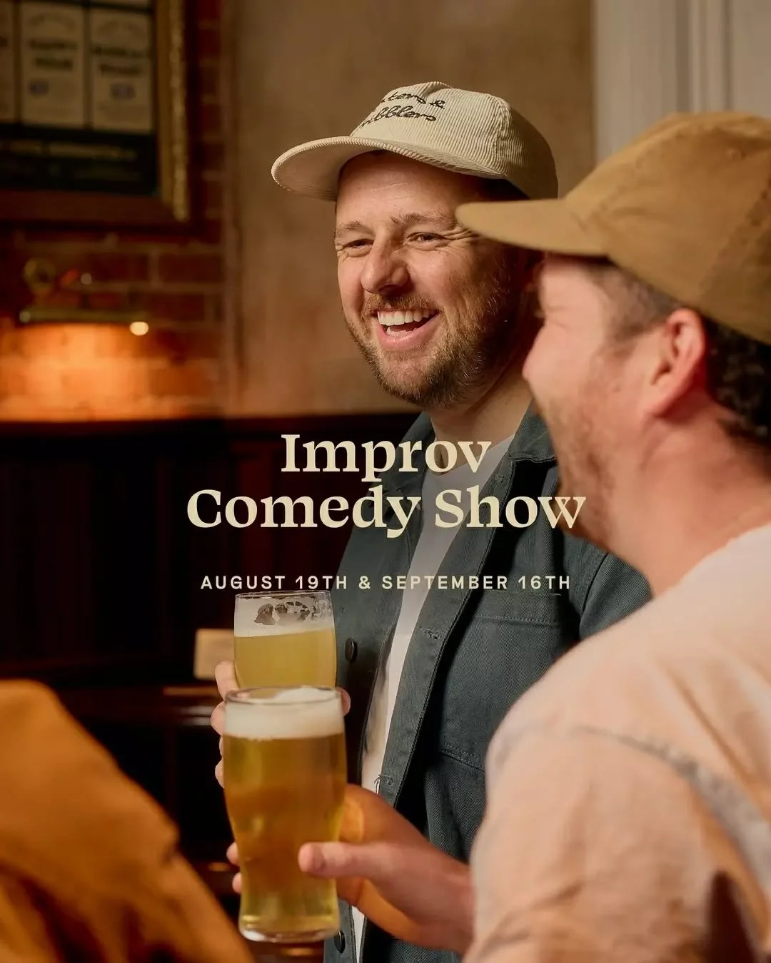 Gather your mates for a night of laughs and pints for the Improv Comedy Show &bull; Wednesday August 19th &amp; Wednesday September 16th, 7:15pm-8:15pm.

Come for dinner before hand a make a mid-week night of it. Book via the link in our bio, $5 cove