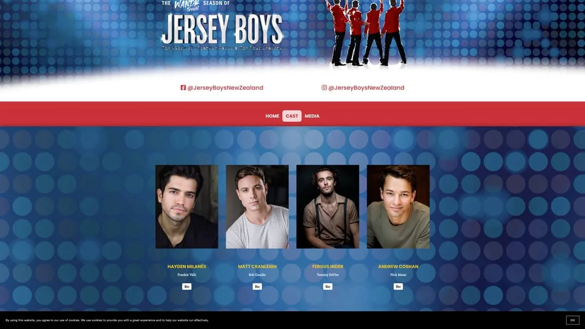 Jersey Boys (New Zealand). 3 Jersey Boys 2021 03