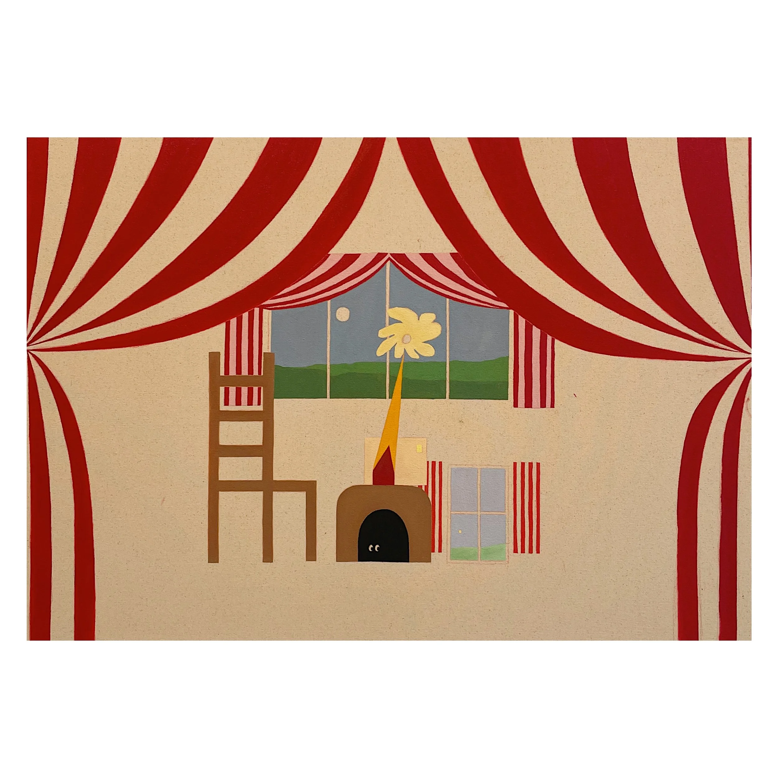 Window for Two,
oil on canvas,
28 x 40 x 1.5",
2025