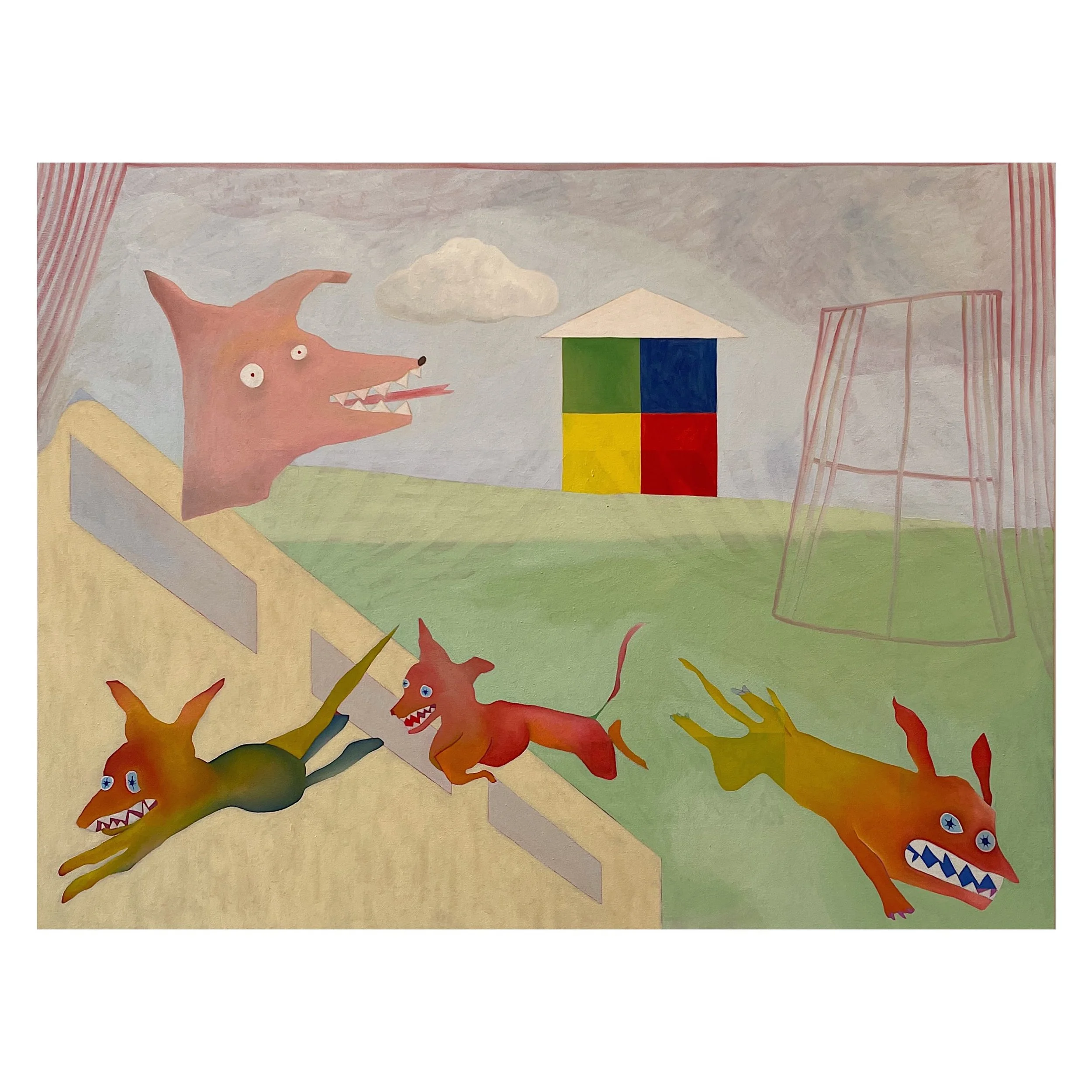 Me and My Friends,
oil on canvas,
38 x 50 x 1.5",
2025