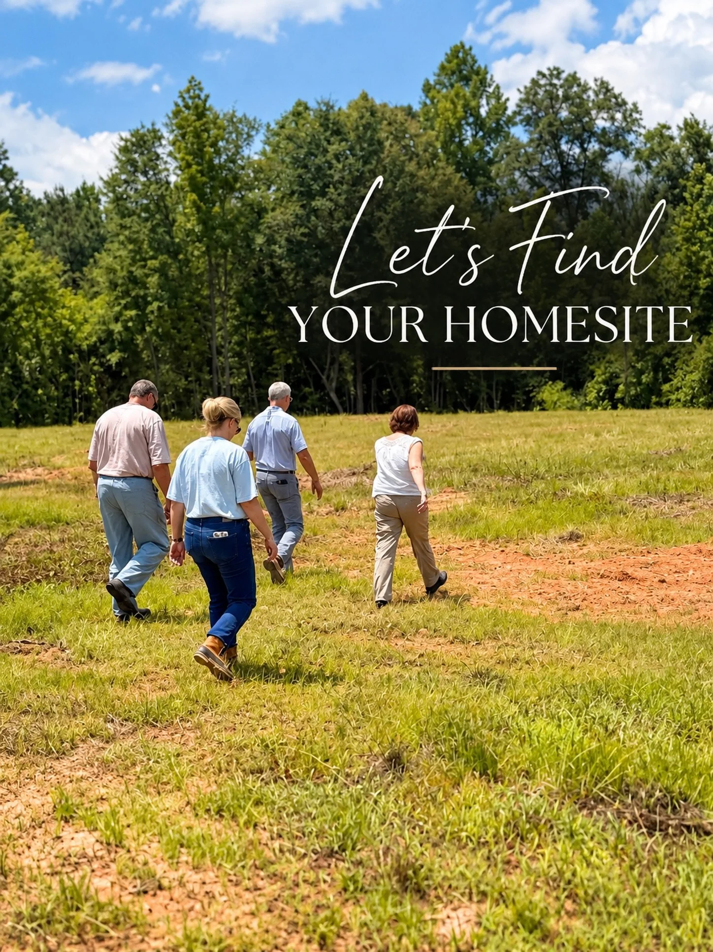 Finding the right place to build starts with finding the right piece of land. 🌿

At Michael Allen Homes, we don&rsquo;t expect you to choose a homesite from a map. We&rsquo;ll meet you there, walk the property with you, talk through the possibilitie