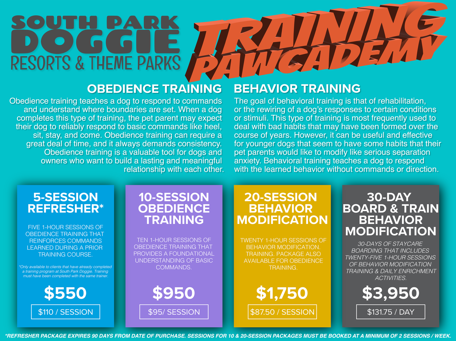 Customized Dog Obedience Training At South Park Doggie Waterland LAX customized-dog-obedience-training-at-south-park-doggie-waterland-lax