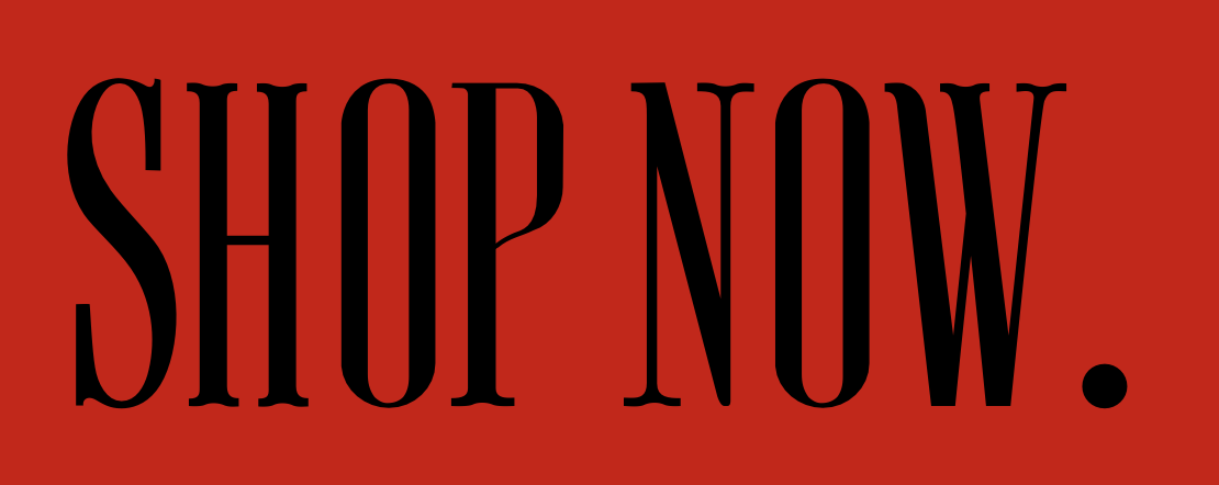Red background with bold black text saying "SHOP NOW."