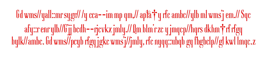 Text written in red appears to be corrupted or in an unknown format, making it unreadable and unclear.