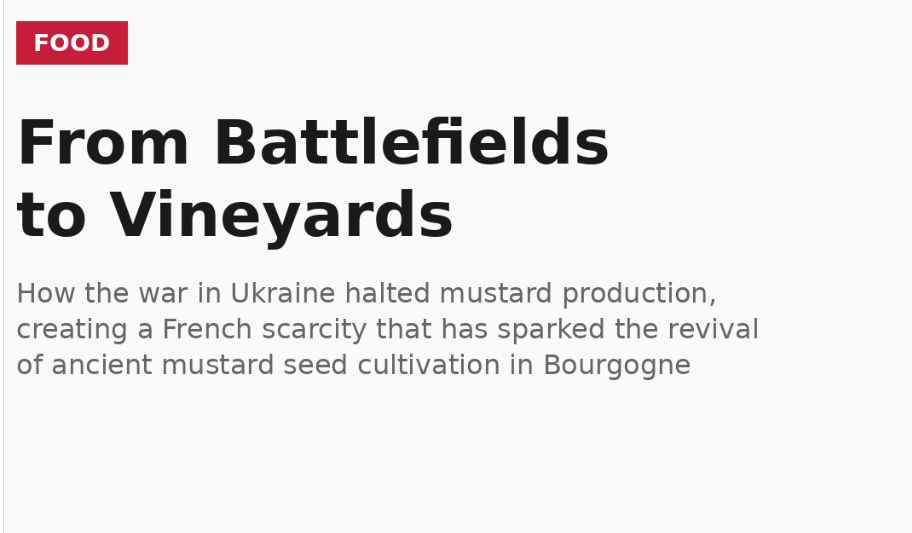 From Battlefields to Vineyards