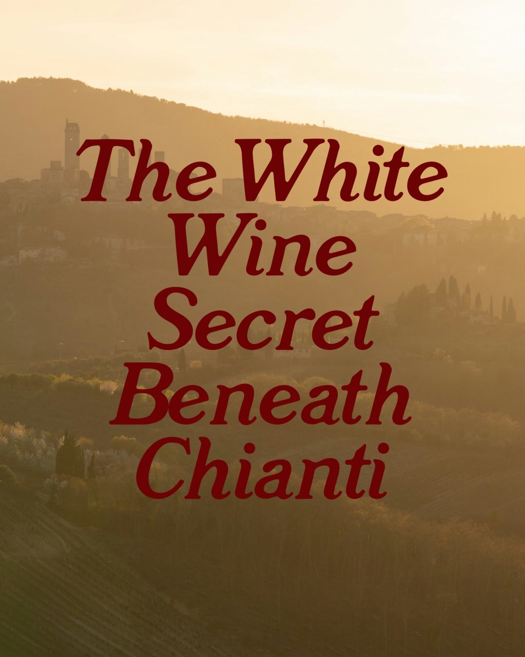 The White Wine Secret Beneath Chianti
