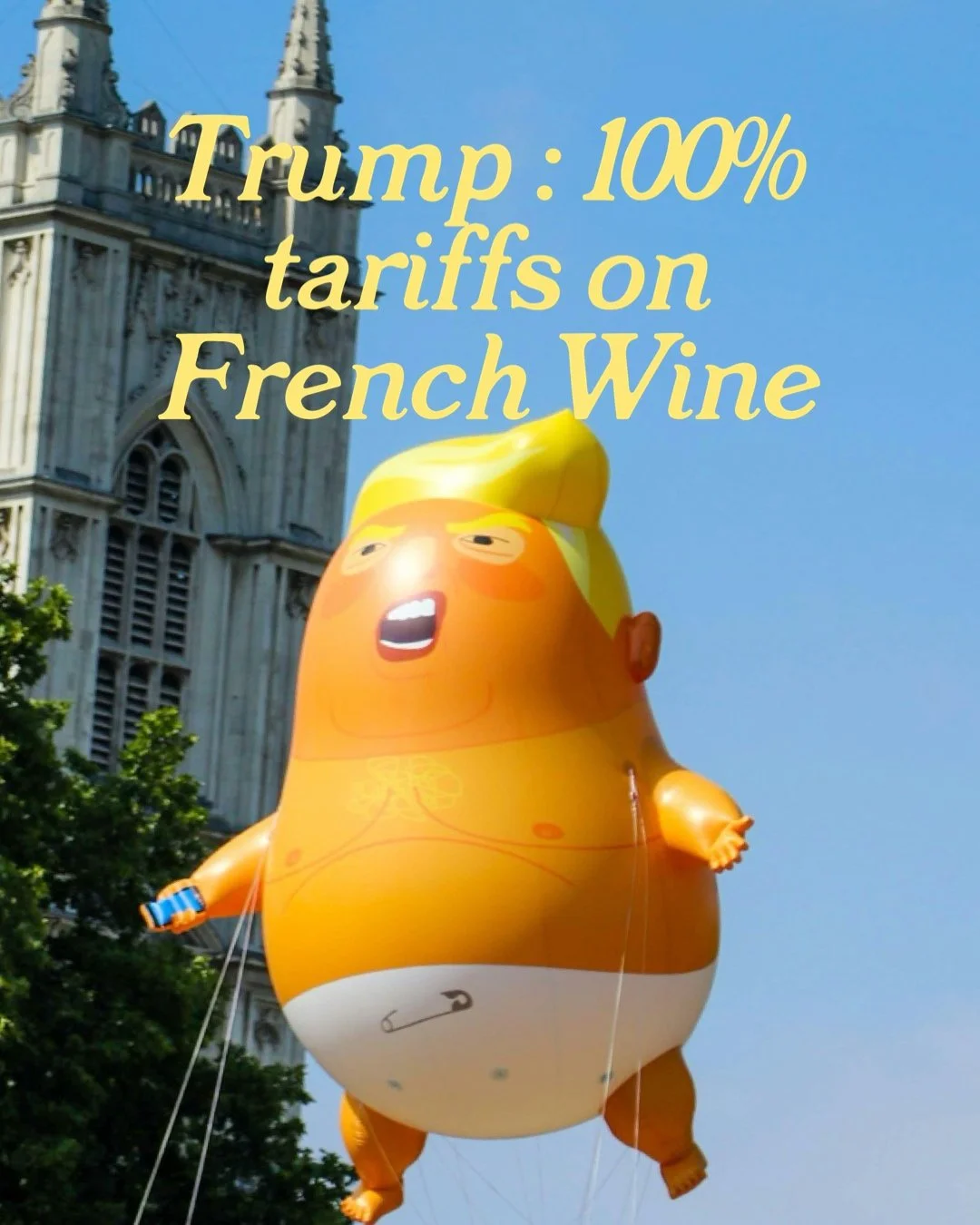 Trump Threatens 100% Tariffs on French Wine.