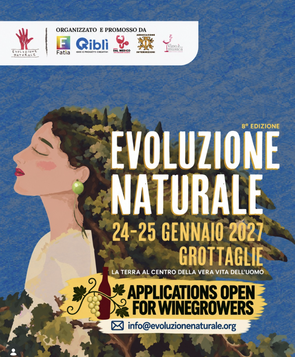 EVOLUZIONE NATURALE 2027 — APPLICATIONS OPEN FOR WINEGROWERS
