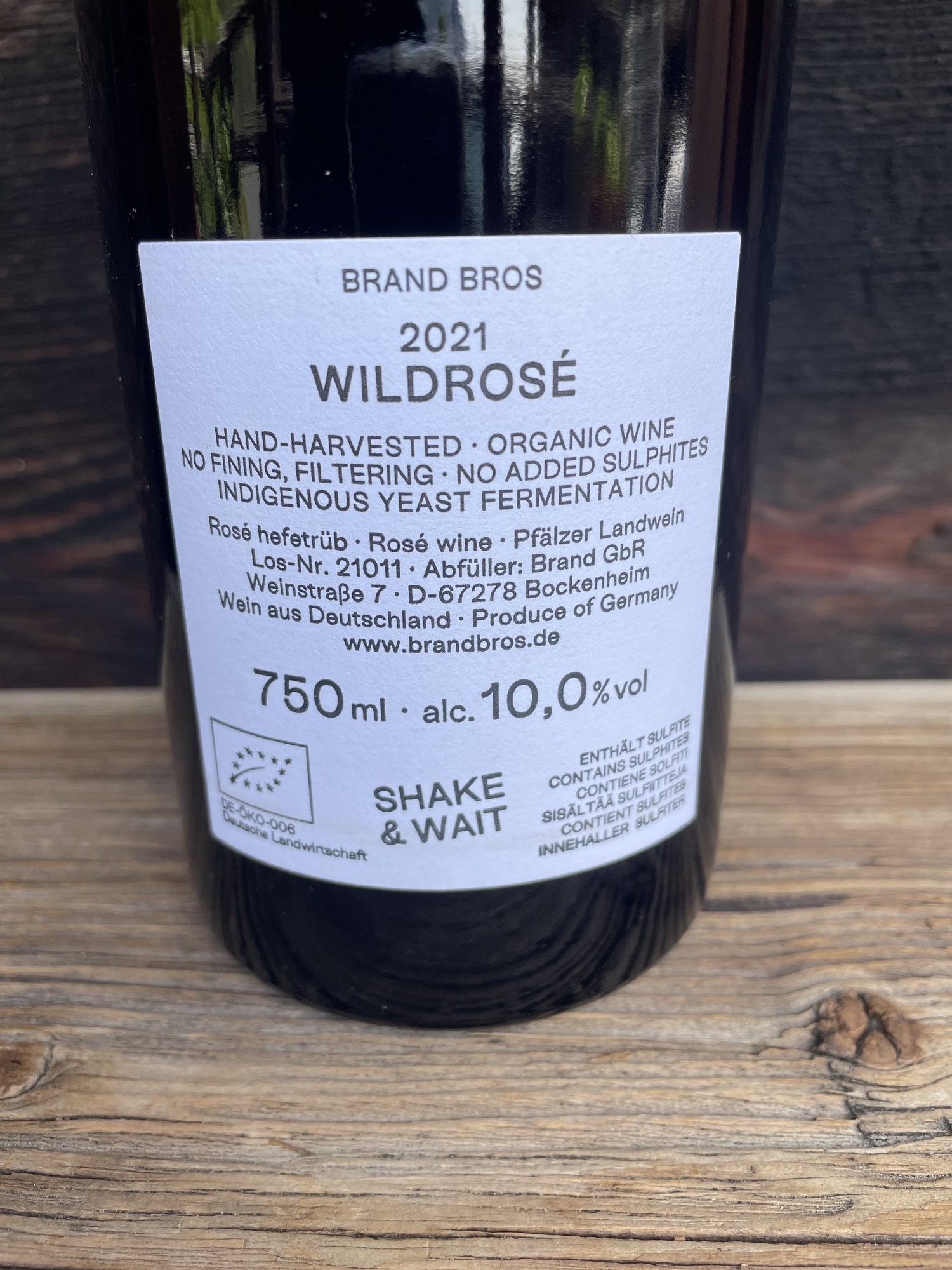 Wildrosé Pur 2021 Brand Bros Natural Rosé - Organic Blauer