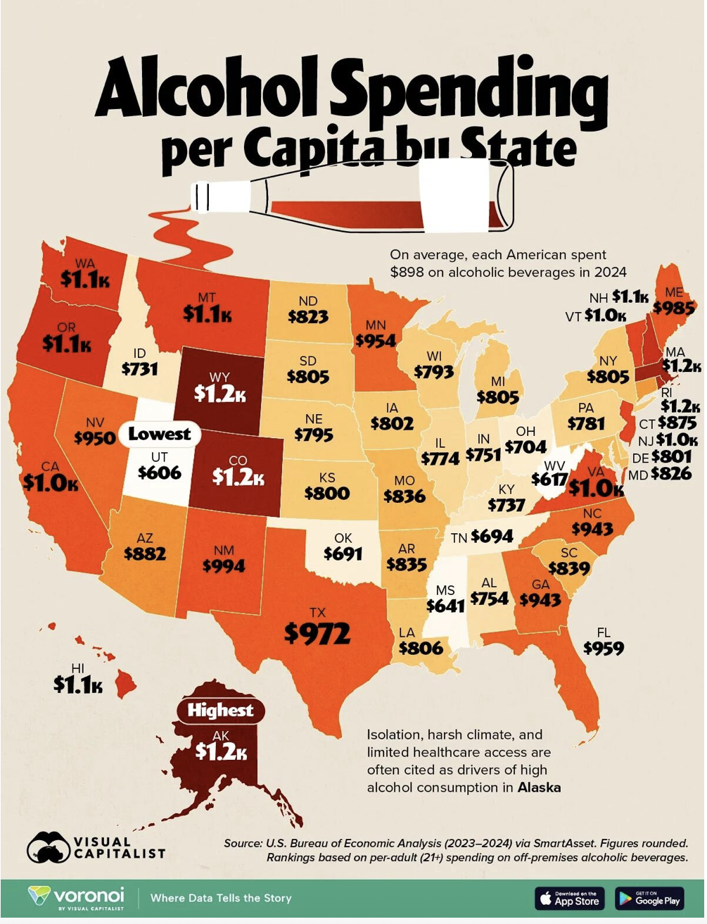 us alcohol consumption map