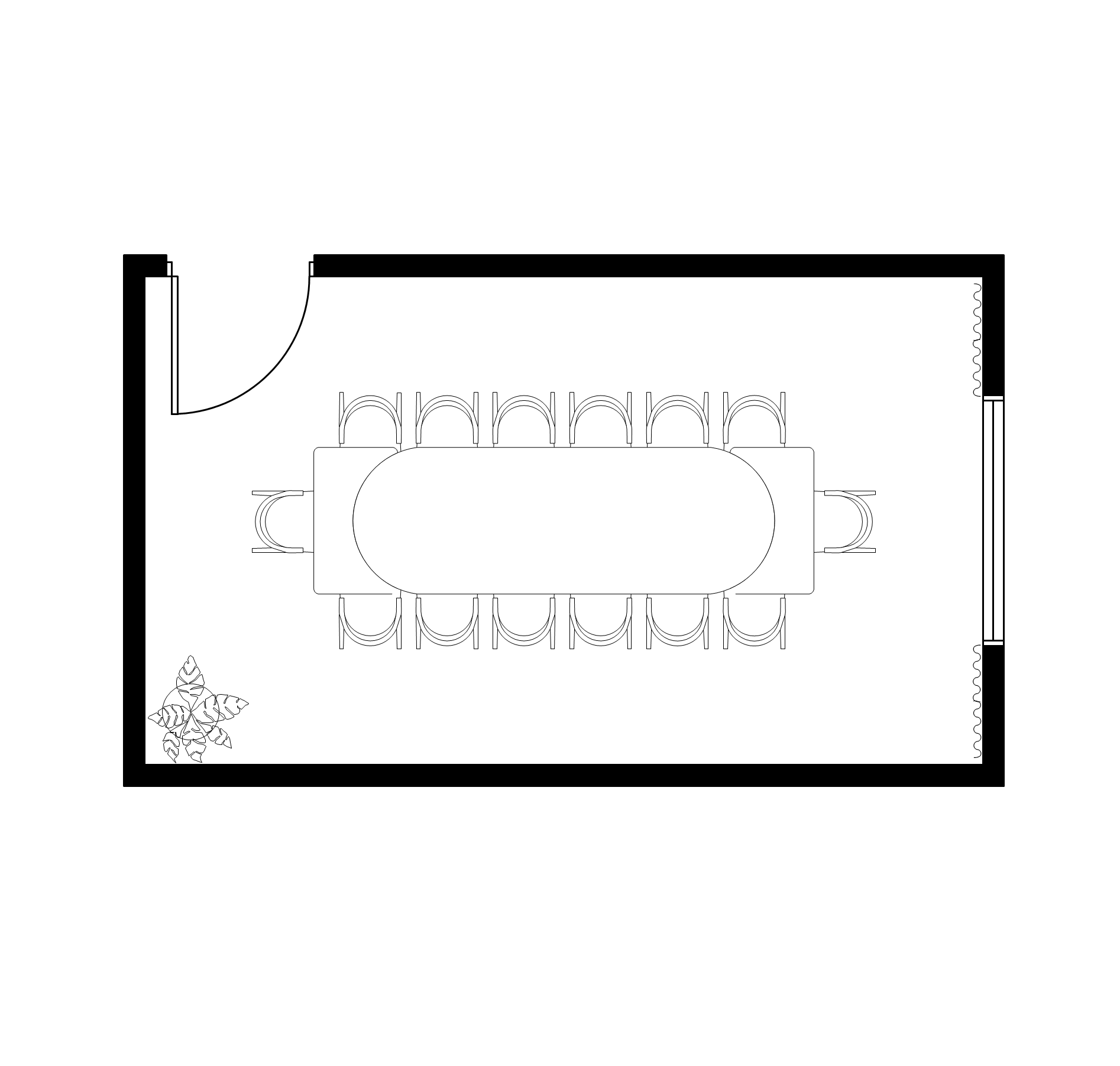 3.6m extended table